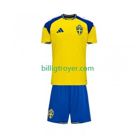 Billige Fotballdrakter Sverige Barn Hjemmedraktsett 2026 Kortermet